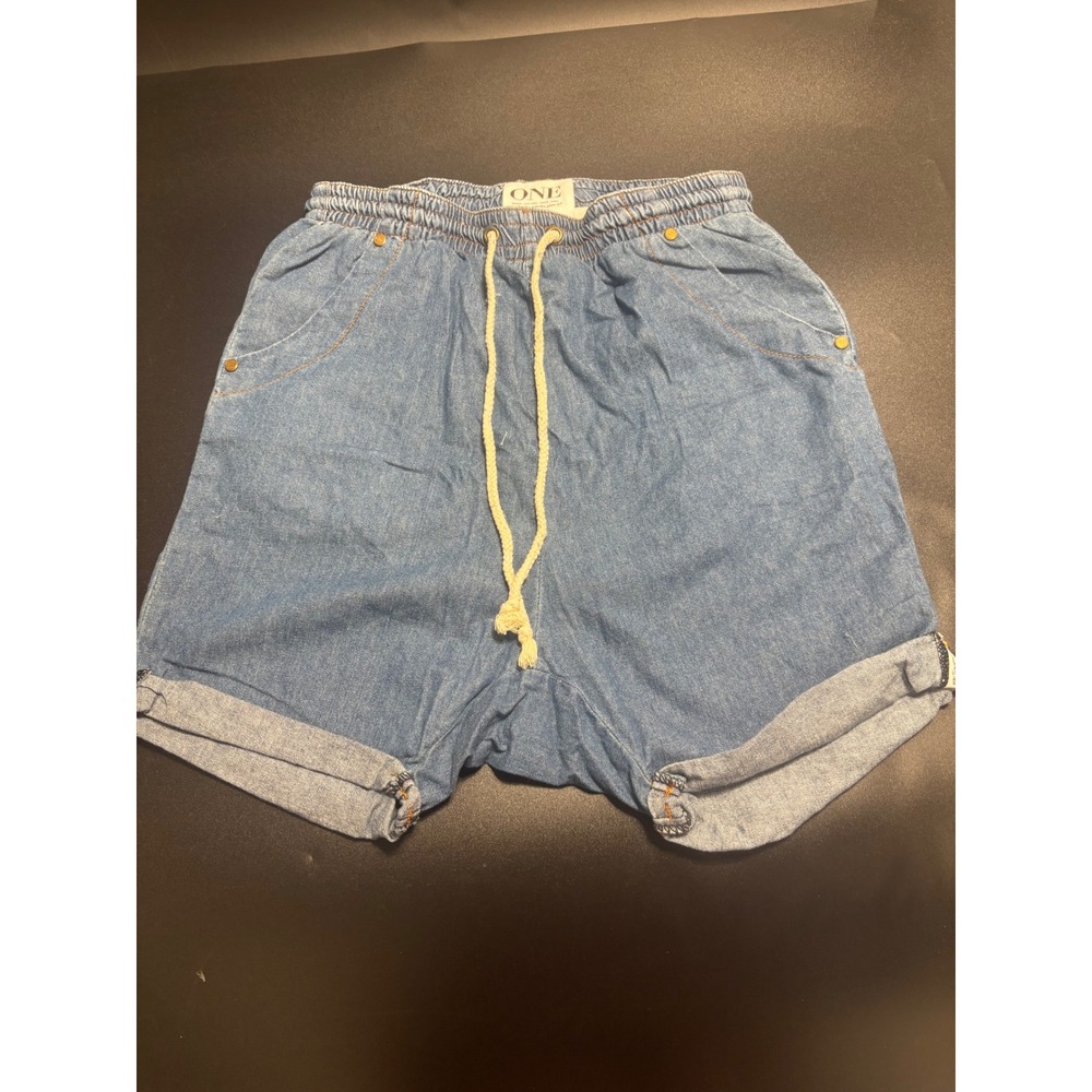 One Teaspoon‎ NWOT Dallas Super Trackie Denim Shorts Size XS MSRP $110